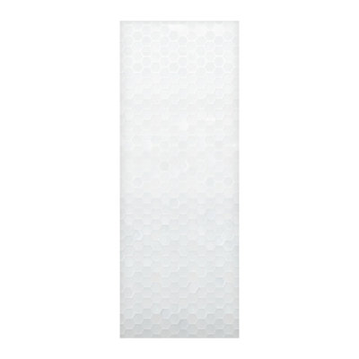 Panneau mural adhésif Prodigy 36 po x 96 po, blanc (motif hexagonal 3D brillant), PW3696-631