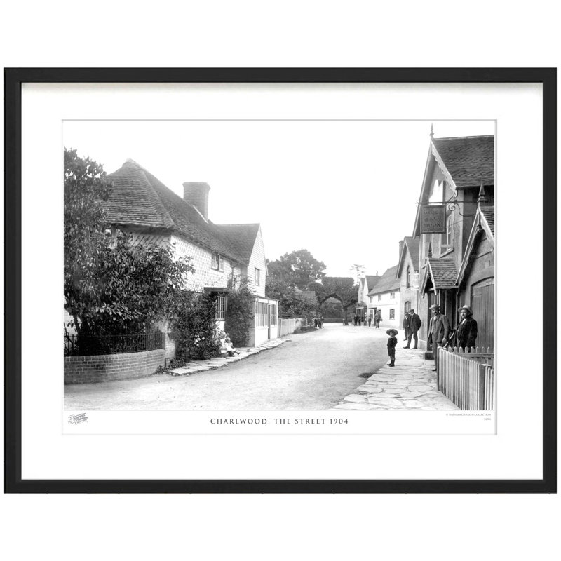 Charlwood, The Street 1904 by Francis Frith - Single Picture Frame Print, 40cm H x 50cm W x 2.3cm D