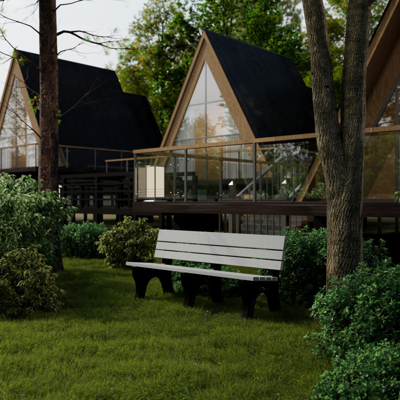 Banc Heritage Park, Gris clair / noir, 6 pi