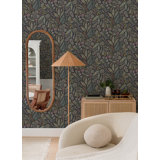 Briar Navy Floral Wallpaper