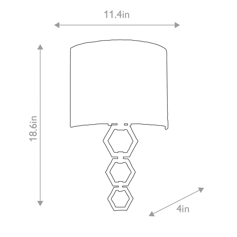 Clark 1 - Light Flush Mounted Sconce, 18.6" H x 11.42" W x 11.42" D