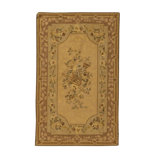 Hand-Knotted High-Quality Yellow and Brown Area Rug