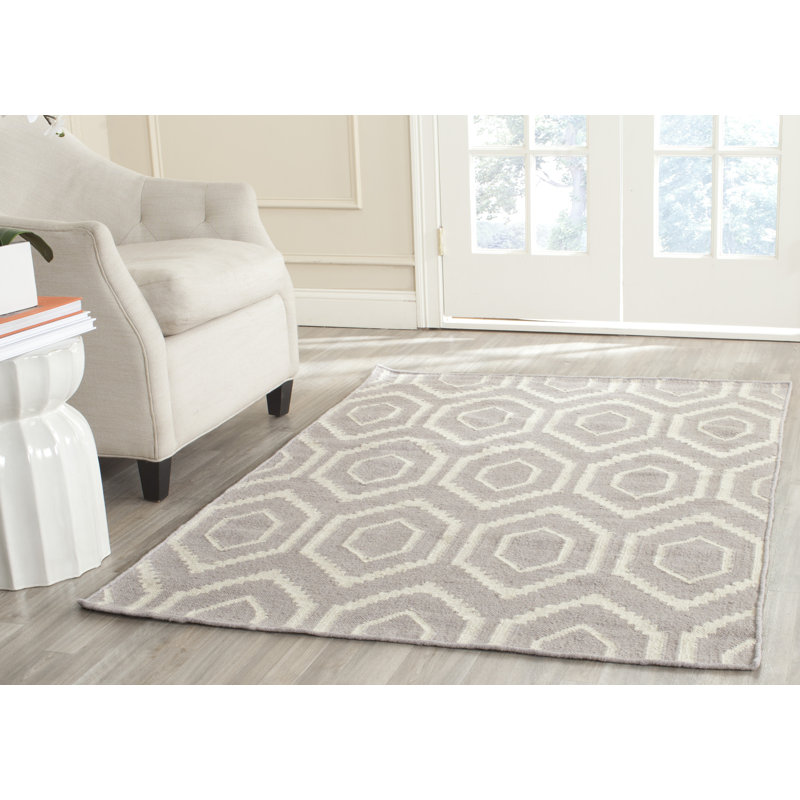 Doggett Geometric Hand Woven Area Rug, Rectangle 76 x 122 cm