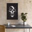 Affiche murale abstraite contemporaine représentant un crâne grunge vieilli-1193209660