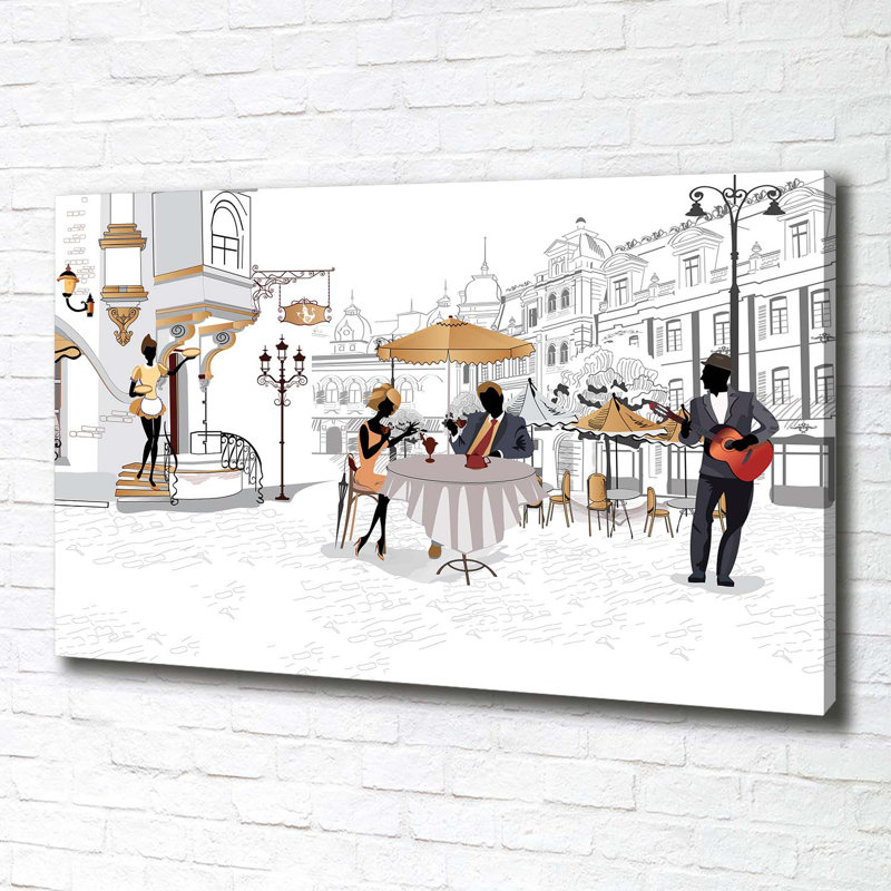 Café - No Frame Print on Canvas