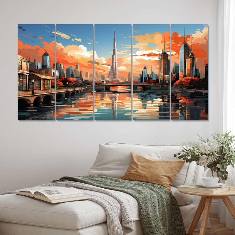 " City Dubai Popart II " 5 - Pieces