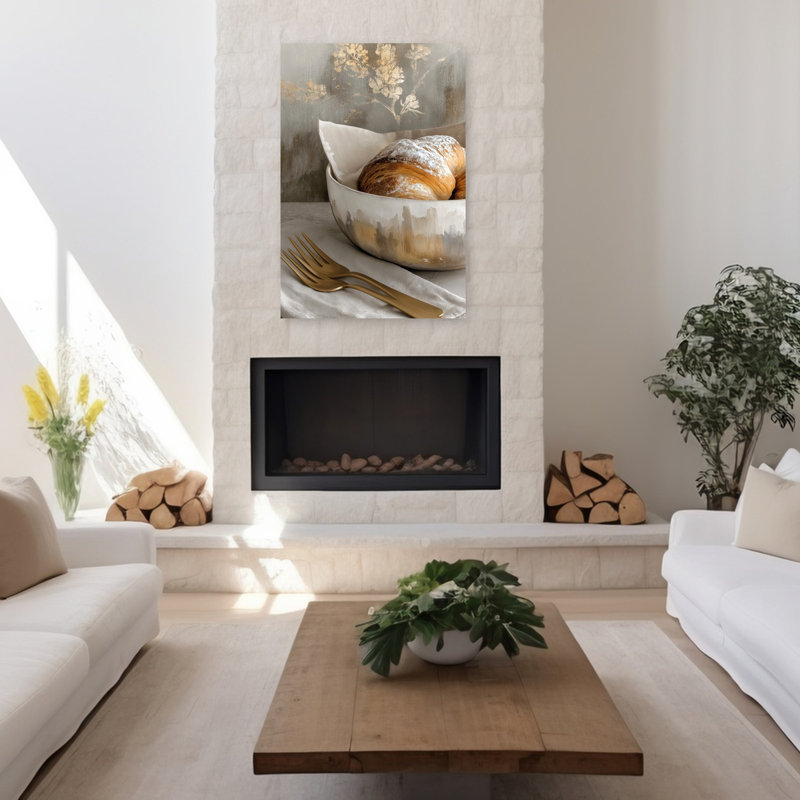 Art mural contemporain élégant et élégant, H 48 po x l 32 po