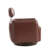 Mahvish Genuine Leather Swivel Rocker Barrel Chair With Adjustable Headrest-1528773562