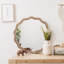 Miroir mural rond en bois 23,62 pouces