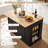 Skylaar Solid Wood Top Kitchen Island-1317624446