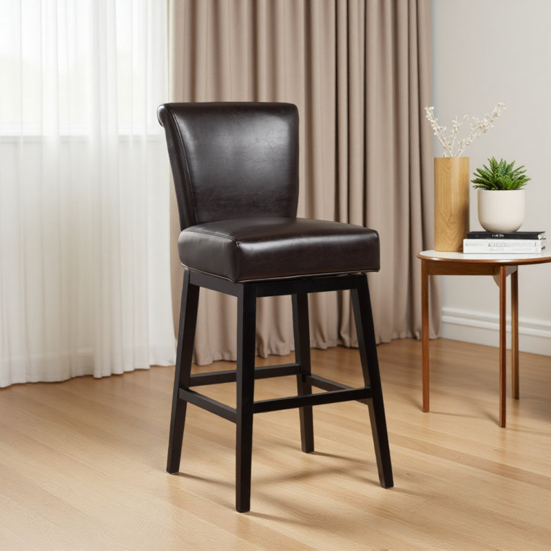 TABOURET PIVOTANT, Brun