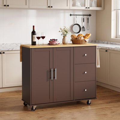 Arnola 39.7 " W Kitchen Cart
