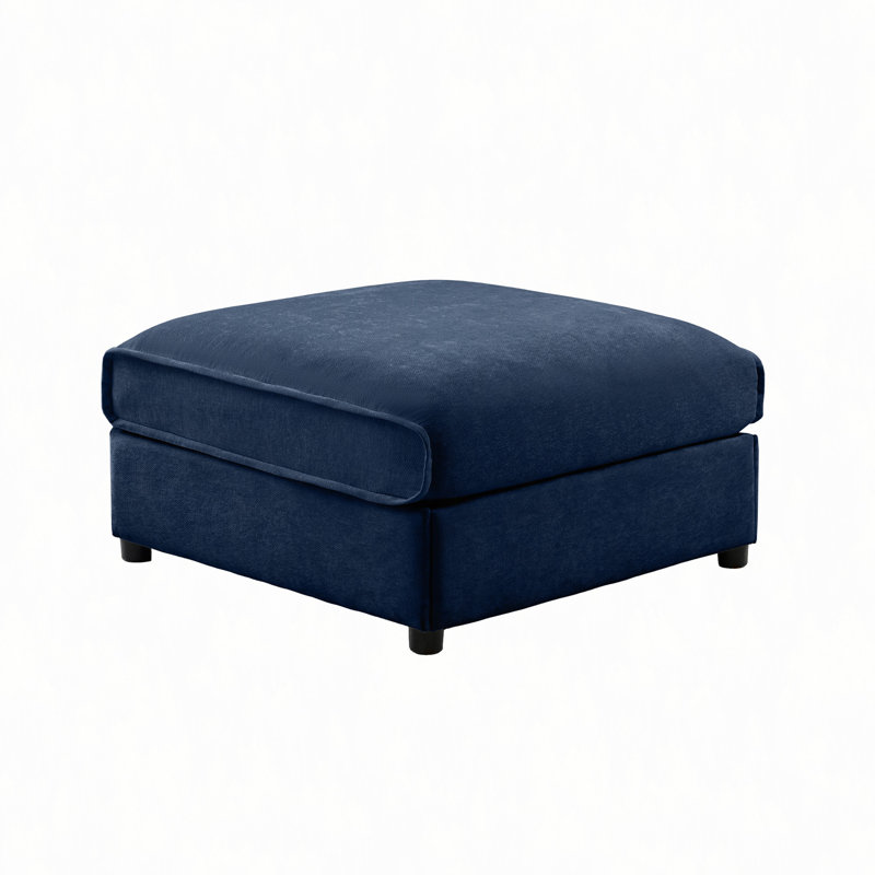 24 repose-pieds （SEULEMENT UN OTTOMAN), Bleu