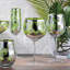 Tropical Leaves Gin Glasses