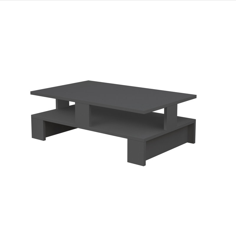 Airdrie Sled Coffee Table with Storage, Anthracite