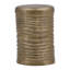 Galen Aluminum End Table, Antique Brass