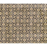 High-Quality Hand-Knotted Black And Gold Area Rug