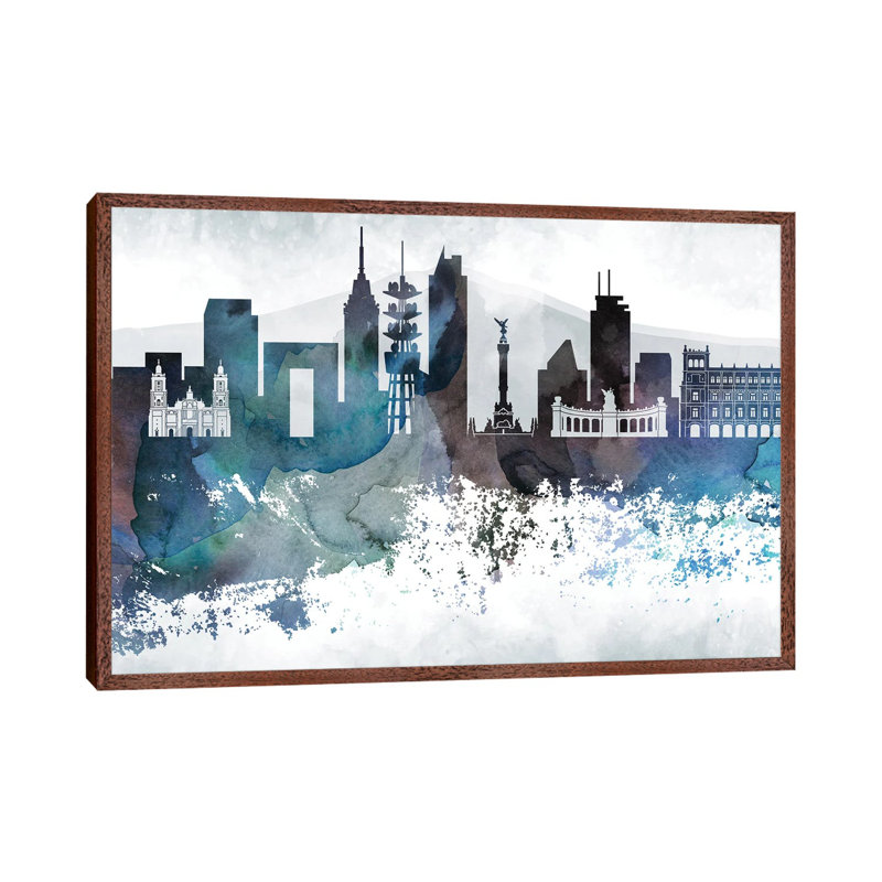 Mexico Bluish Skylines by WallDecorAddict - Wrapped Canvas Gallery-Wrapped Canvas Giclée, 66.04 cm H x 45.72 cm W