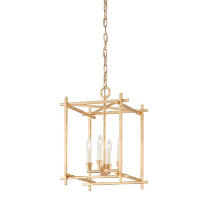 Huck 4 Light Large Lantern - Black Iron