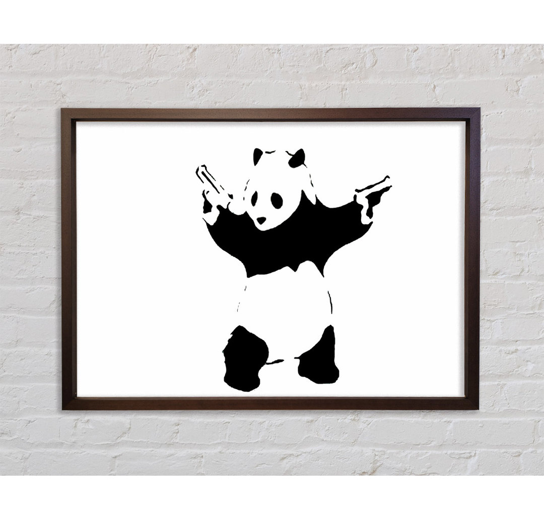 Panda Hold-Up Weiß - Druck