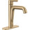 Robinet de salle de bain Nicoli en or brossé, robinet de lavabo monotrou pour meuble-lavabo, ensemble de drain à pression, bronze champagne