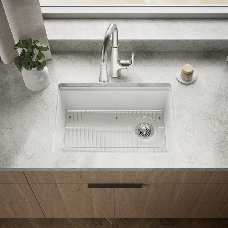 Billings Undermount Single-Bowl Kitchen Sink, White