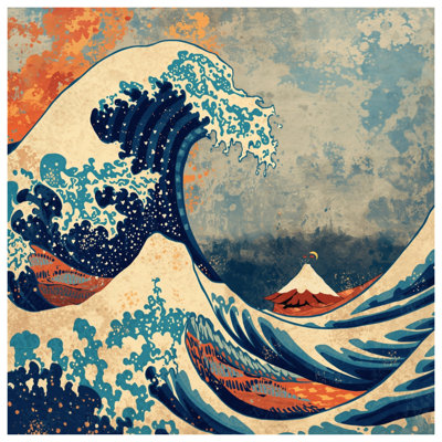 Japanese Ocean Wave Comforter