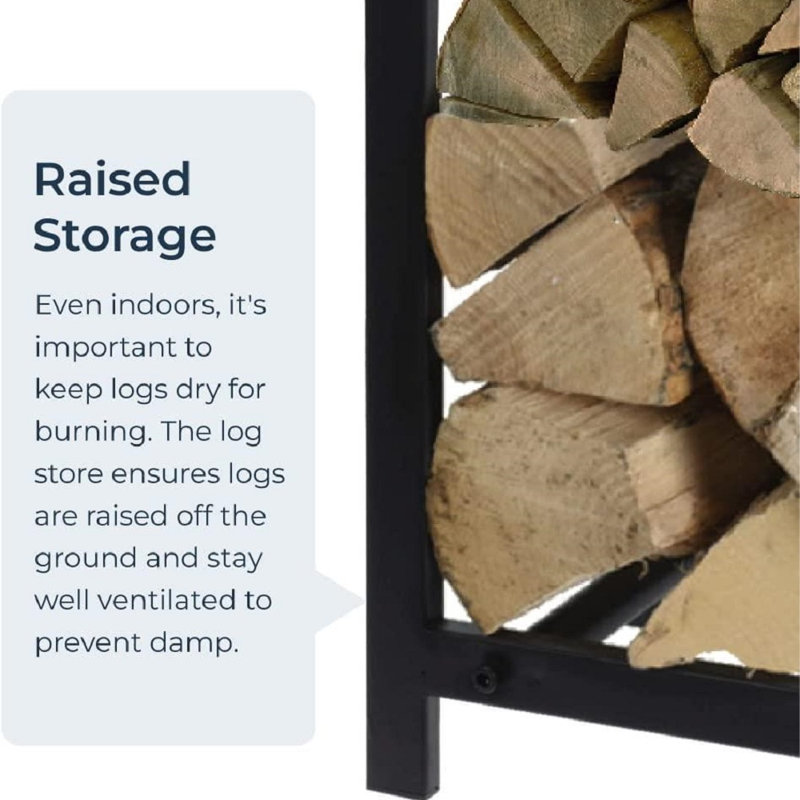 Lovanda 30cm W Metal Log Rack