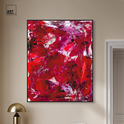 Eruption of Red II Canvas by Art Remedy