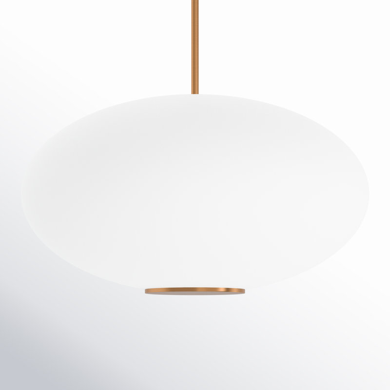 Illusion 1 - Light Sphere Geometric LED Pendant, Aged Brass, 2700K
