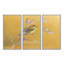 «Gold Bird On Blossoms III - Farmhouse», ensemble d'art mural sur toile encadrée-72043426-112022192