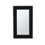 Solution de rangement pour salle de bain et cuisine - Armoire étroite noire H 25,7 po x l 15,7 po avec trois tablettes intérieures pour une utilisation pratique-1179849046