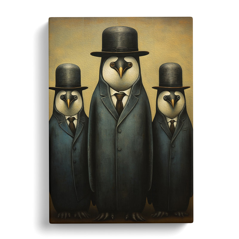 Penguin Dadaism - No Frame Print, 50cm H x 35cm W x 3cm D