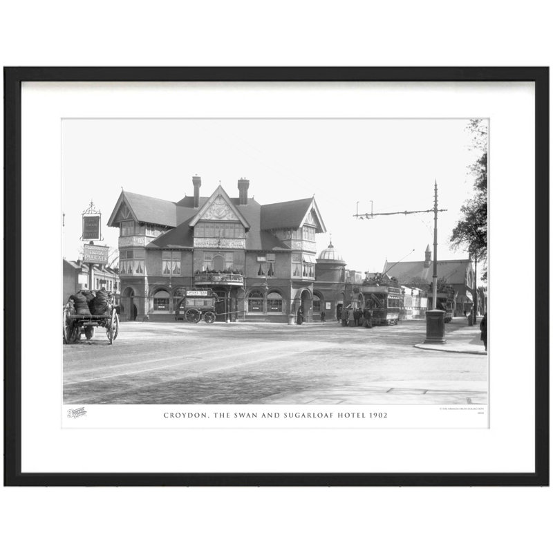 Croydon, The Swan And Sugarloaf Hotel 1902 by Francis Frith - Single Picture Frame Print, 45cm H x 60cm W x 2.3cm D