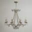 Lustre traditionnel style bougie 6/8 lumières avec détails en cristal Liora -1815356327-1815356326