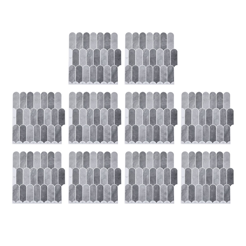 30.5 x 30.5 cm PET/PU Tile , Grey/Black/White