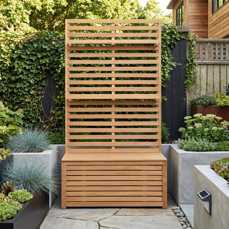 Boîte à fleurs surélevée pour jardin en bois massif