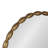 Perlina Round Metal Wavy Wall Mirror