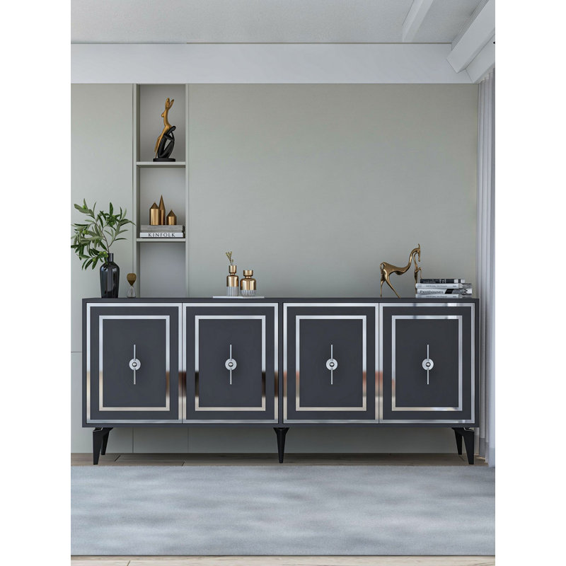 Console, Noir / argenté