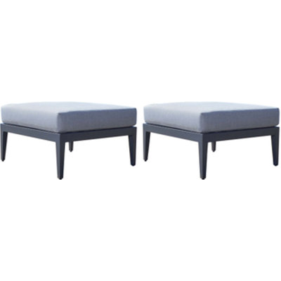 Repose-pieds d'extérieur avec coussin Sunbrella Thurgood