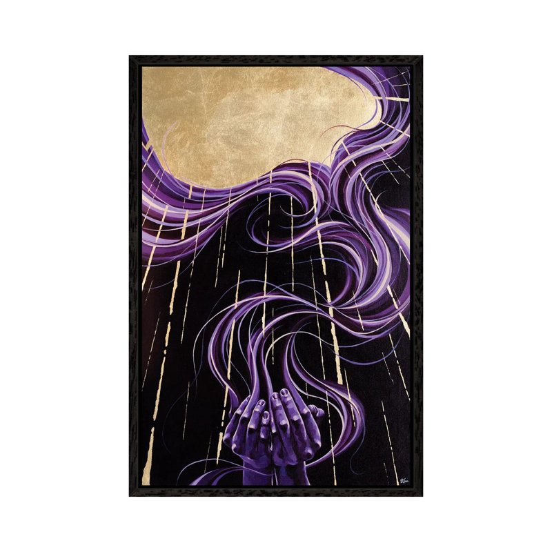 Thanks, Universe by Jackie Liu - Floater Frame Print on Canvas, Black Framed Canvas, 66.04 cm H x 45.72 cm W