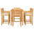 6 - Person Teak Wood Patio Dining Set with Rectangular Table , Cushions Included