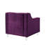Fauteuil club en velours capitonné en velours-530029847