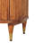 Ribbed Bedside With Brass Accents