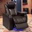 Fauteuil inclinable moderne en cuir réglable avec éclairage RVB, détente à la maison