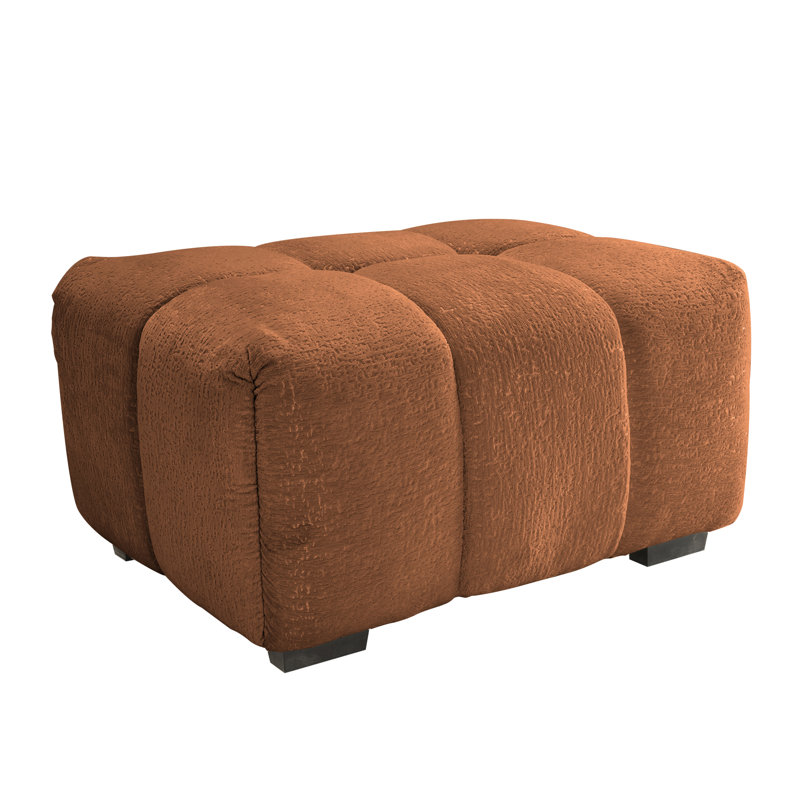 33 canapés en chenille orange brûlé - Repose-pieds, Orange