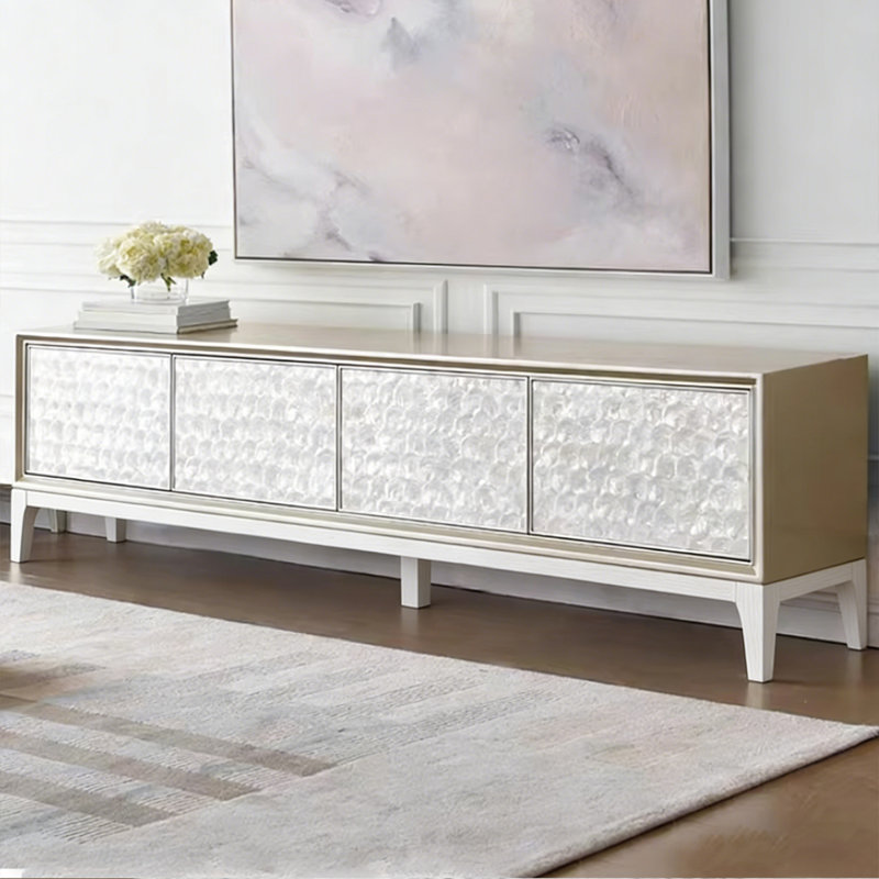 Modern Gold Manufactured Wood TV Stands, 70.87