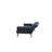 Navy Color Polyfiber 2Pc Sectional Sofa Set Living Room Furniture Solid Wood Legs Plush Couch Adjustable Sofa Chaise-681625059