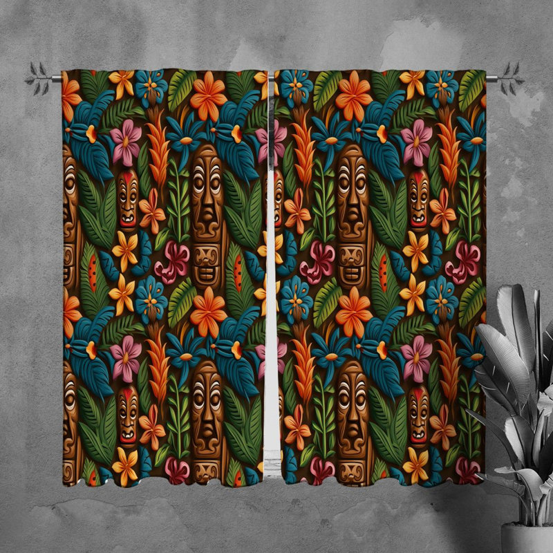 Paire de rideaux obscurcissant en polyester Yamila, L 20 po x L 82 po