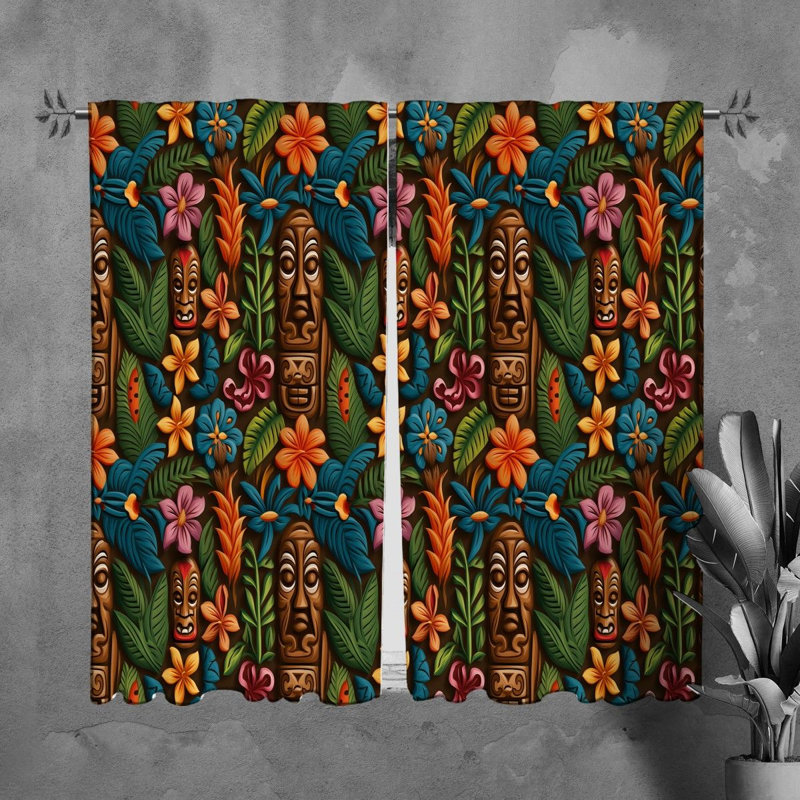 Paire de rideaux obscurcissant en polyester Yamila, L 40 po x L 82 po
